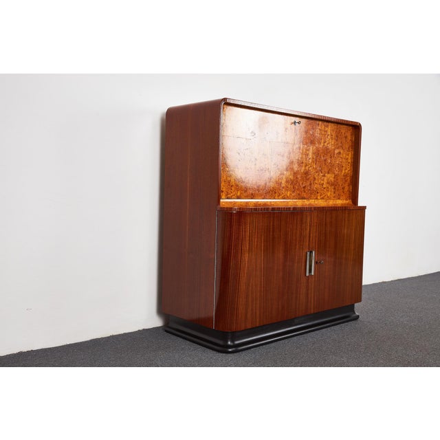 Wood Art Deco Secretaire by Jindrich Halabala for Up Závody, 1930s For Sale - Image 7 of 18