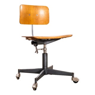 Czech Workshop Swivel Desk Chair, 1960s For Sale