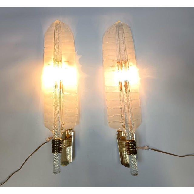 Large Wall Lights attributed to Andre Arbus & Veronese, 1950s, Set of 2 For Sale - Image 6 of 14