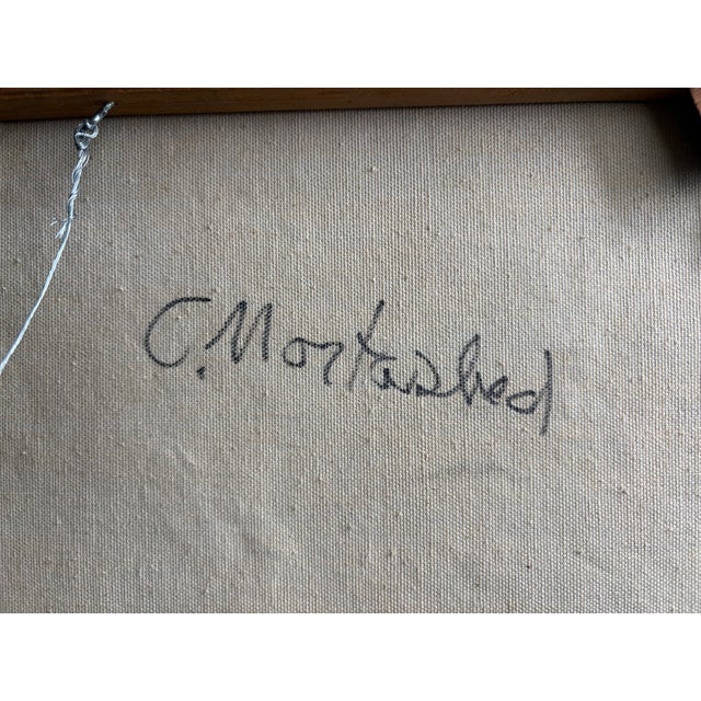 Late 20th Century Signed C. Mortimer Abstract Expressionist Impasto Oil Painting on Canvas For Sale In New York - Image 6 of 6