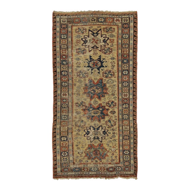 Vintage Turkish Runner With Anatolian Tribal Motifs in Multicolour - Rug & Kilim For Sale