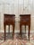 Louis XV Style Marquetry and Marble Bedside Tables, Set of 2 For Sale - Image 5 of 8