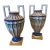 Early 20th Century Pair of Italian Faience Amphora Style Vases For Sale
