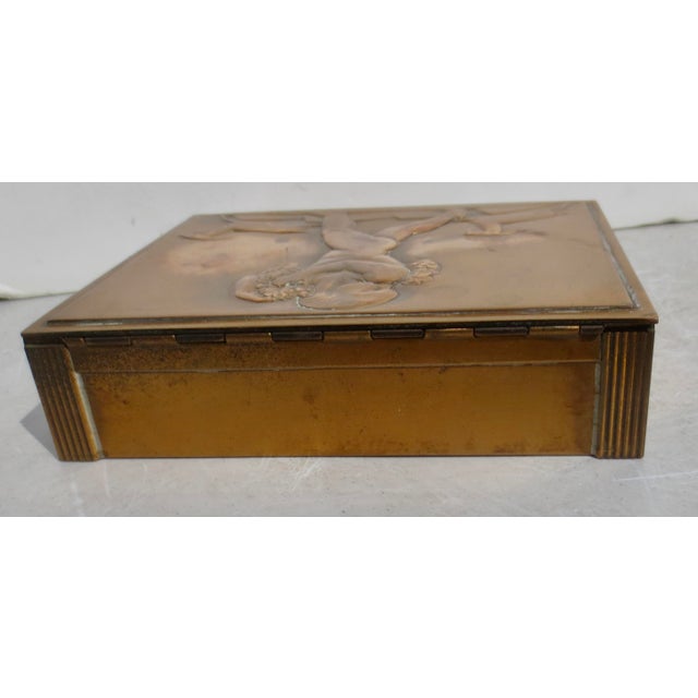 Rockwell Kent, circa 1935-36, made pattern cigarette boxes for the Chase Brass and Copper Company. Lined in cedar wood, a...