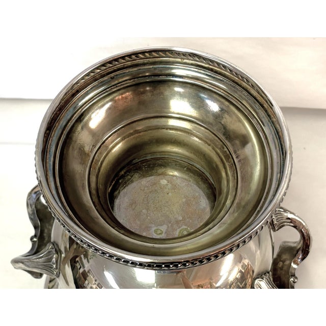Vintage Silverplate Trophy Cup Shape Champagne Bucket For Sale - Image 15 of 17