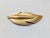 1980s goldtone textured leaf with smooth stem brooch with security clasp. Marked "GIVENCHY" twice inside a cartouche with...