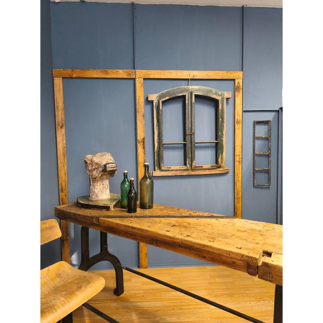 Carpenter's Planer Bench with Cast Iron, 1920s For Sale - Image 9 of 18