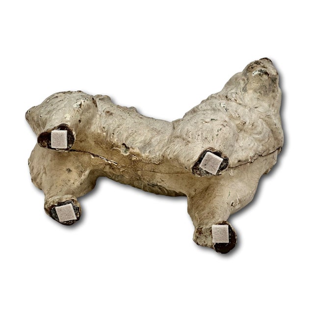 Very Rare & Hard 2 Find Model Antique American Cast Iron Standing Chow Chow Dog Doorstop - Circa 1920s For Sale - Image 16 of 18