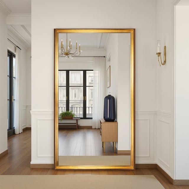 Brown Almiera Mirror Oversized For Sale - Image 8 of 11