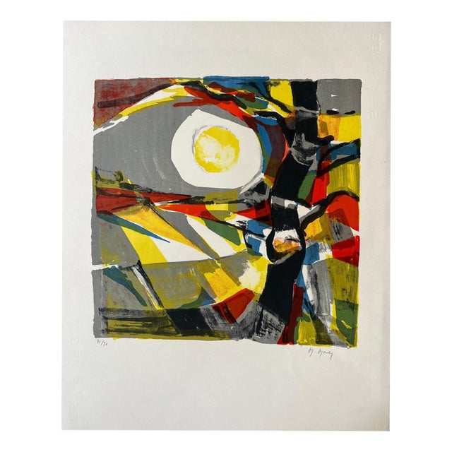 Marcel Mouly, The Black Tree, Lithograph For Sale