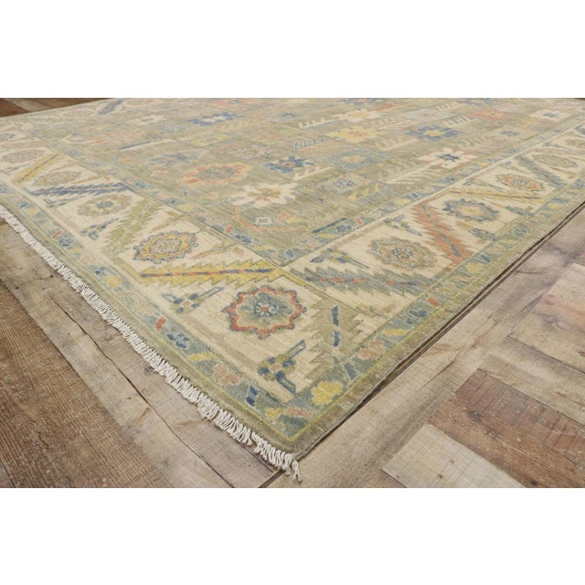 Oushak Style Rug - 08'01 X 09'09 For Sale In Dallas - Image 6 of 9