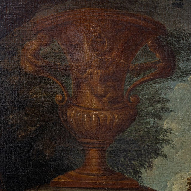 Baroque Artist, Hunting Still Life with Dog, 18th Century, Large Oil on Canvas, Framed For Sale - Image 12 of 14