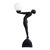 Late 20th Century Large Art Deco Revival Figural Nude Table Lamp Inspired by Max Le Verrier Clarté – 29.5” For Sale