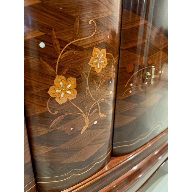 Brown French Art Deco Dry Bar by Jules Leleu For Sale - Image 8 of 13