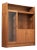 Mid Century Danish China Cabinet Bookcase For Sale