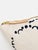 Erin Flett Hand-Printed Navy & Natural Canvas Lumbar Pillow For Sale - Image 4 of 5