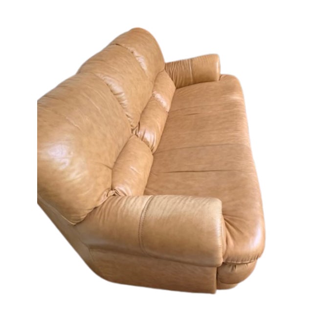 Chateau d'Ax Italian Leather 3 Seater Sofa Y2K Made in 1999 Made in Milano, Italy Chateau d'Ax leather has 75 years of...