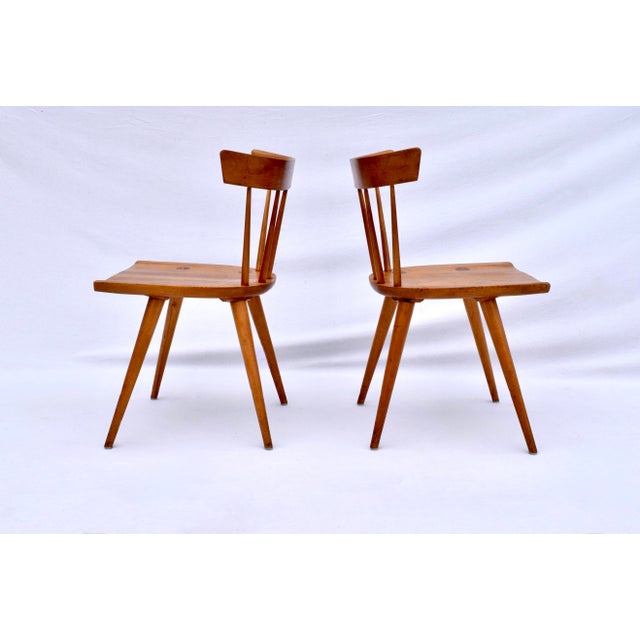 Amber Paul McCobb Planner Group Mid-Century Modern Spindle Back Dining Chairs, Set of 4 For Sale - Image 8 of 17
