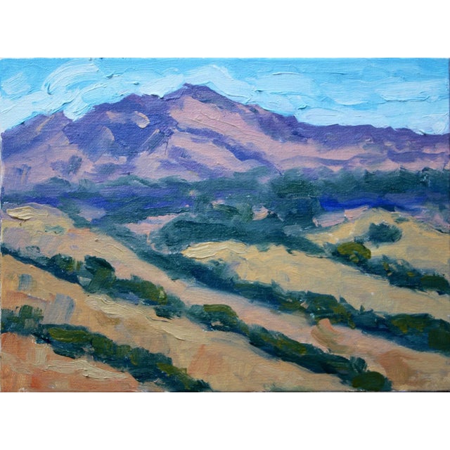 "Mt. Diablo" Contemporary Impressionist Style Landscape Oil Painting For Sale