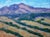 "Mt. Diablo" Contemporary Impressionist Style Landscape Oil Painting For Sale