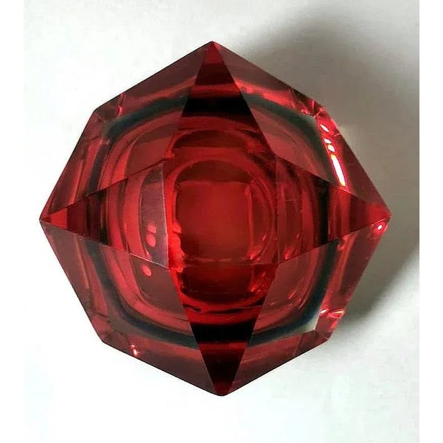 Mandruzzato Style Murano Ashtray "Vetro Sommerso" For Sale - Image 11 of 12