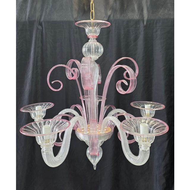 Murano Glass Chandelier, 1980s For Sale - Image 10 of 10
