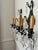 Late 19th Century Pair of French Versailles Metal and Crystal Sconces For Sale - Image 4 of 8