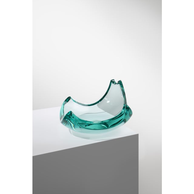 Fontana Arte Decorative Dish Bowl by Erwin Walter Burger for Fontana Arte, 1970s For Sale - Image 4 of 8