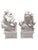 Pair of Vintage Chinese Porcelain Blanc De Chine Foo Dog Statues. For Sale - Image 4 of 9
