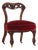 An Antique Victorian Carved Walnut Boudoir Chair, 19th Century. For Sale