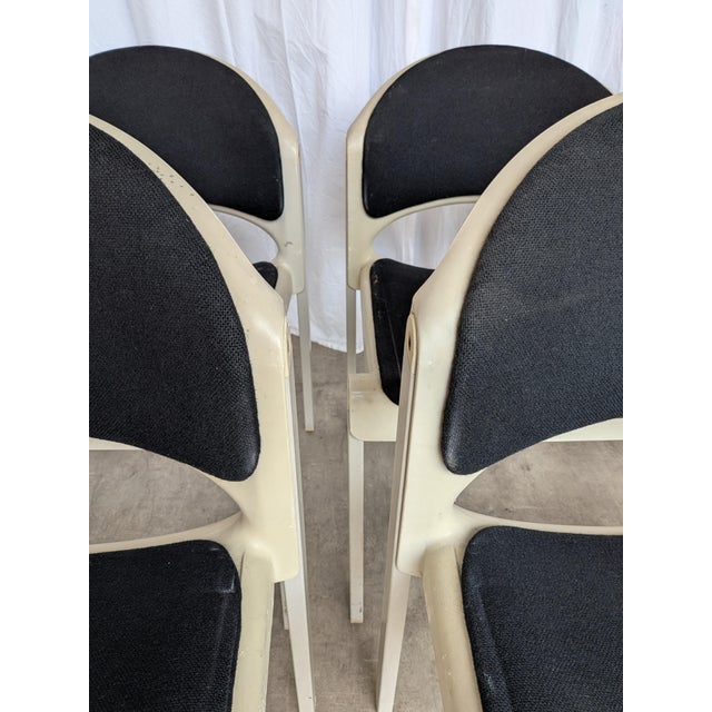 Vintage Stackable Chairs by Aeon Mondial, 1980s, Set of 8 For Sale - Image 11 of 18