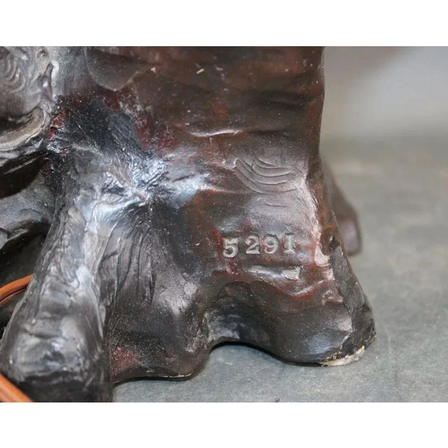 Sculptural Lamp by Luca Madrassi (1848-1918) For Sale - Image 10 of 12