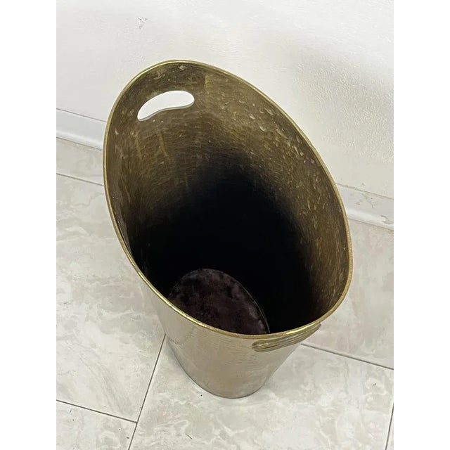 Brass Umbrella Stand, Italy, 1980s For Sale - Image 5 of 7