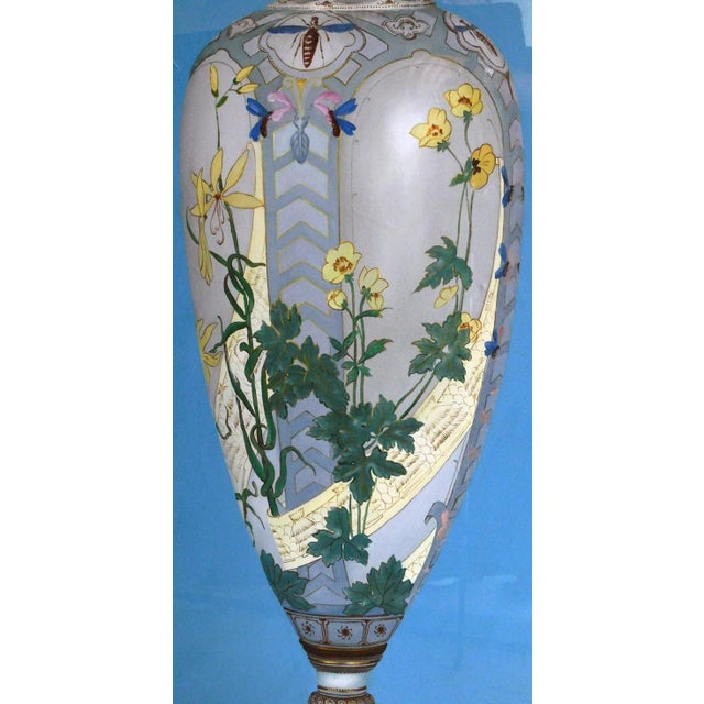 1960s Photorealist Chinoiserie Vase Still Life Oil Paintings, Framed - a Pair For Sale - Image 10 of 11