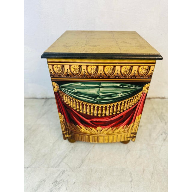 1980s 1980s Theatrical Storage Chest With Painted Design For Sale - Image 5 of 9