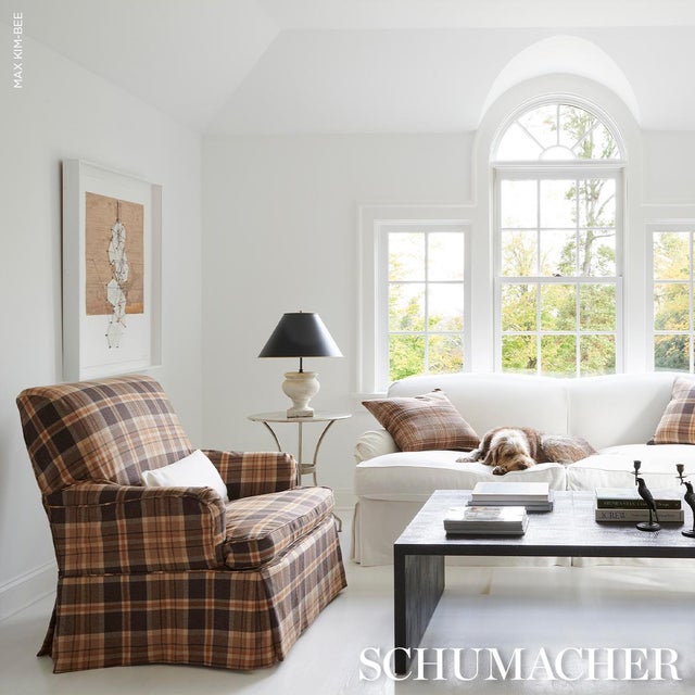 2020s Sample - Schumacher Campbell Plaid Fabric In Terra For Sale - Image 5 of 6