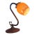 Vintage Arts & Crafts Style Satin Glass Desk Lamp For Sale