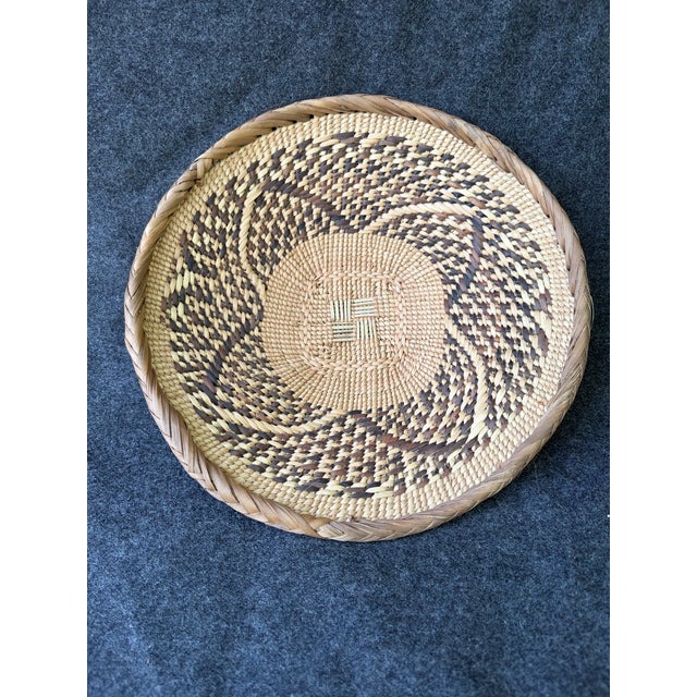 African Vintage Hand Woven Tonga Basket For Sale - Image 3 of 10