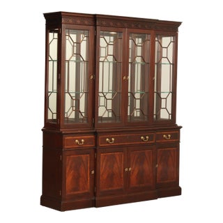 Stickley Classics Collection Inlaid Mahogany China Cabinet For Sale