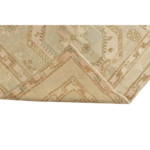 Mid 20th Century Mid 20th Century Washed Out Vintage Caucasian Rug For Sale - Image 5 of 7