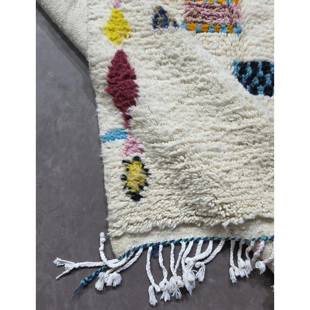 2020s Handmade Tribal Azilal Moroccan Rug - 6.9 X 5.9 Ft For Sale - Image 5 of 8
