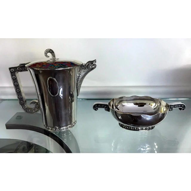 Modern Sterling Silver Pitcher by Tane Orfebres For Sale - Image 3 of 12