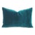 Cowtan and Tout - Rostang in Lagoon Pillow Cover - 13" X 20" Bright Teal Plush Velvet Cushion Case For Sale