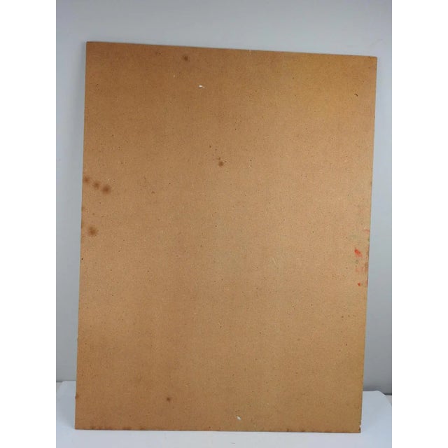 Mid-Century Modern Mid 20th Century Portrait of Man in Robe Painting For Sale - Image 3 of 4