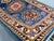 Blue and Pink Kazak-Style Wool Runner Rug With Geometric Medallions, 2'7" X 9'7" For Sale - Image 4 of 16