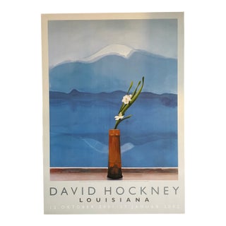 David Hockney (1937-2026), Mt. Fuji and Flowers (1972), the Metropolitan Museum of Art, New York, Copyright David Hockney, Printed in Denmark For Sale