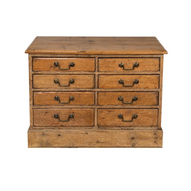 Early 19th Century Pine Bank of 8 Fitted Drawers For Sale - Image 12 of 12