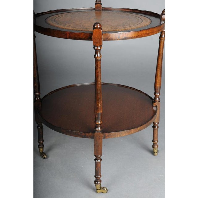 Metal Vintage English Round Side Table For Sale - Image 7 of 11