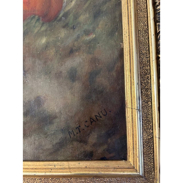 Early 20th Cen. Continental Still Life With Grapes and Fruit For Sale - Image 4 of 11