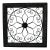 1980s Huge 36x36" Square Wrought Iron & Metal Scrollwork Wall Decor For Sale